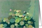 Waterlily Pond Blank Note Card