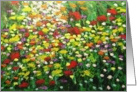 Blank Note Card - Flower Garden card