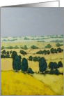 Blank Note Card - Yellow Fields and Blue Sky card
