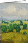 Blank Note Card - Yellow Hills card
