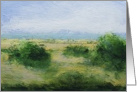 Blank Note Card - Green Bushes card