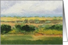 Blank Note Card - Yellow Flower Fields card