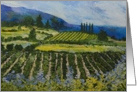 Blank Note Card - Vineyards before the Storm card