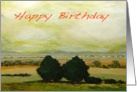 Happy Birthday - Two Trees in Shadow card