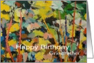 Abstract Landscape - Happy Birthday Card for Grandfather card