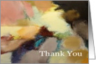 Thank You - Abstract Painting warm tones card