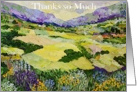 Thank You - Landscape with wildflowers card