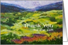 Thank You Gift - Landscape Mountain with wildflowers card