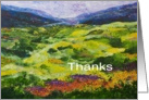 Thank You - Landscape Mountain with wildflowers card