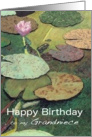 Pink Water Lily & Pods - Happy Birthday Grandniece card