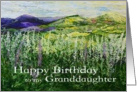 Happy Birthday Granddaughter - Landscape with Wildflowers card