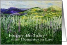 Happy Birthday Daughter in Law - Landscape with Wildflowers card