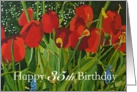 Happy 35th Birthday - Red Tulips card