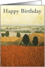 Happy Birthday - Golden Fields card