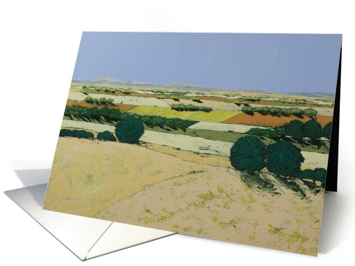 Blank Note Card -Dusty Fields and Trees card (1114356)