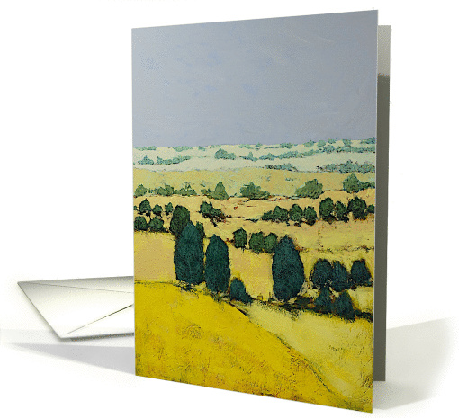 Blank Note Card - Yellow Fields and Blue Sky card (1114372)