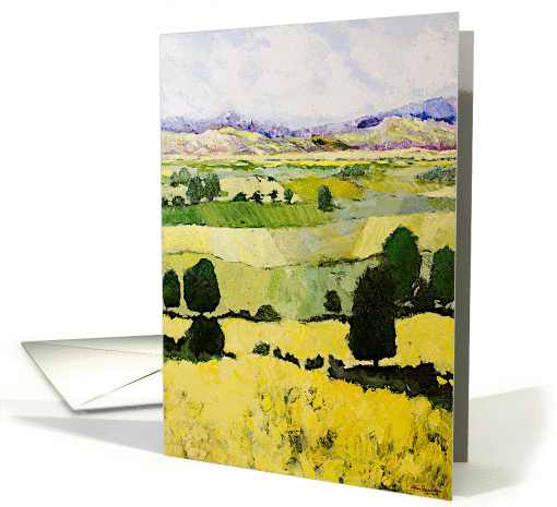 Blank Note Card - Green Trees card (1114450)