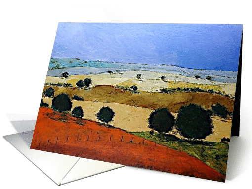 Blank Note Card -Red Hill Blue Sky card (1114454)