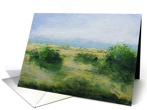 Blank Note Card - Green Bushes card (1114468)