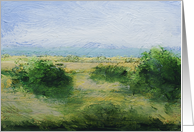 Blank Note Card - Green Bushes card
