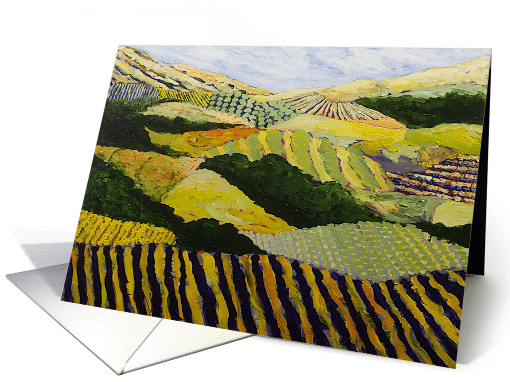 Blank Note Card - Fields, Vineyards, Sky card (1115034)