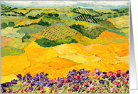 All Occasion Blank Note Card - Wildflowers and Vineyards card