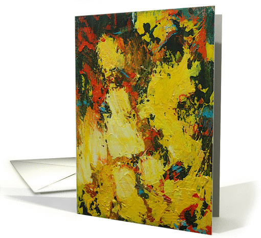 All Occasion Blank Note Card - Yellow Shapes card (1115326)