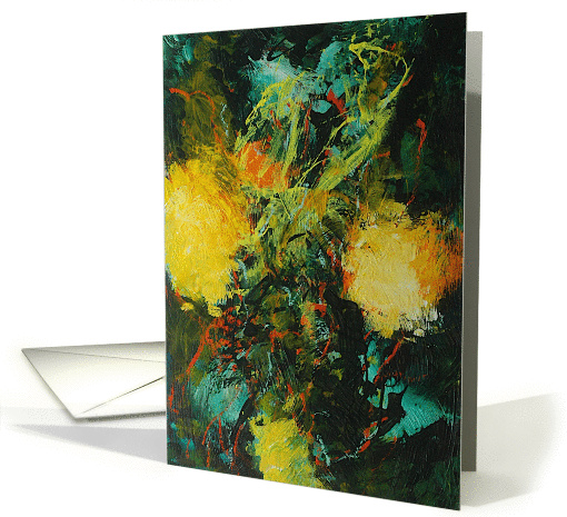 All Occasion Blank Note Card - Organic Abstract card (1115332)