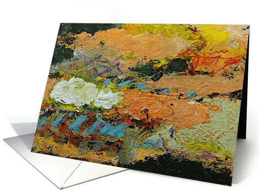 All Occasion Blank Note Card - Orange card (1115336)