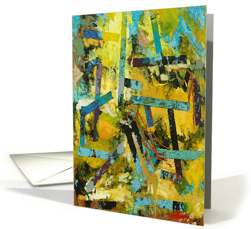 All Occasion Blank Note Card - Lines Abstraction card (1115468)