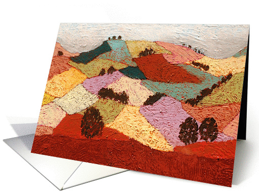 All Occasion Blank Note Card - Red Hills card (1115472)