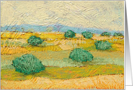 All Occasion Blank Note Card - Bright Yellow Fields card