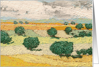 All Occasion Blank Note Card - Warm Dry Grass card