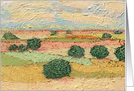 All Occasion Blank Note Card - Pink Fields card