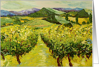 All Occasion Blank Note Card - Rocky Hills and Vineyards card