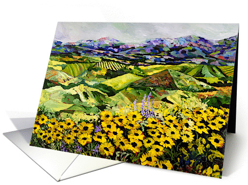 All Occasion Blank Note Card - Yellow Glory card (1116118)