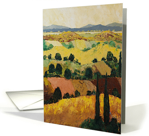 All Occasion Blank Note Card - Two Cypress Trees card (1116132)