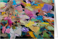 Blank Note Card, Colorful Abstract Art card