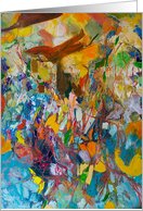 Hanging Vines Abstract Painting card