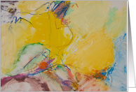 Yellow Abstract card