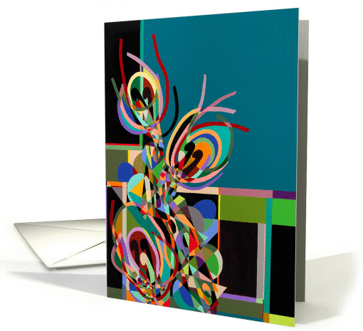 Geometric Shaped Abstract card (1116644)