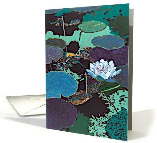Reflection from a Pond - Blank card (1117296)