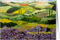 Happy Birthday - Fields and Flowers card