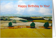 Happy Birthday - Distant Fields of Warmth card