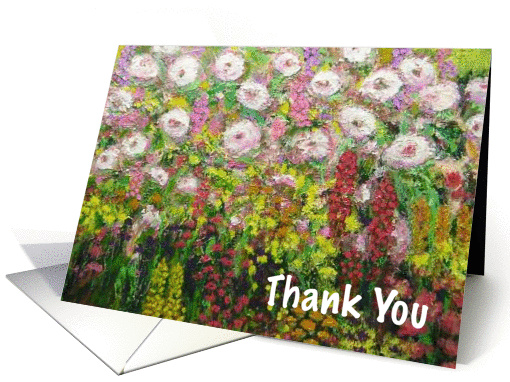 Thank You - Magical Flower Garden card (1118458)