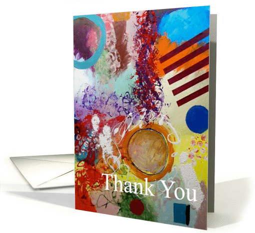 Thank You - Geo Shapes Abstract card (1118500)