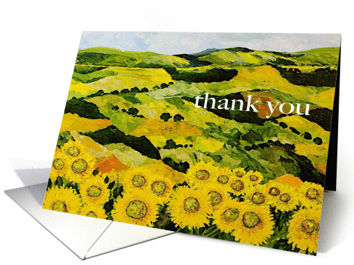 Thank You -Sunflowers card (1118734)