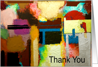 Thank You - Colorful Abstract card