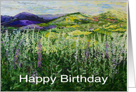 Happy Birthday - Soft Wildflowers card