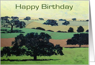 Happy Birthday - Oaks card